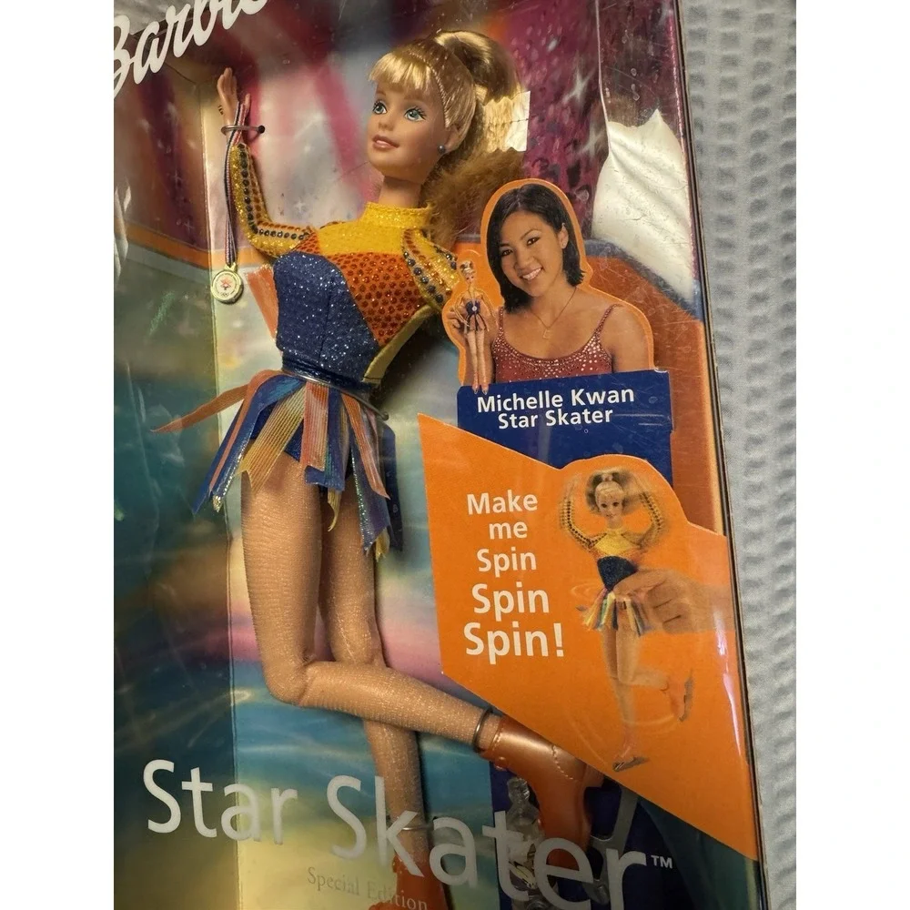 2002 Barbie Star Skater Twirl Spin Winter Olympics Salt Lake City SEALED #53375
